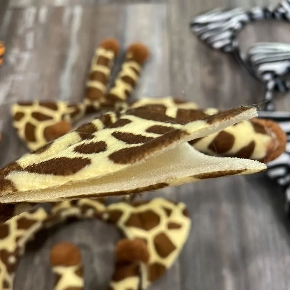 Animal Ears headband lot tiger, giraffe, zebra, elephant